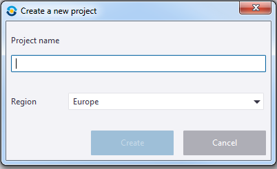 Trimble Sync Manager Create a new project